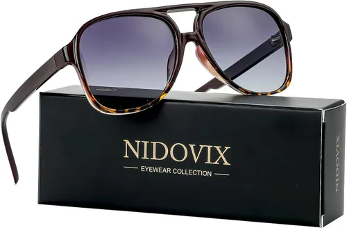 Vista 2 de Gafas de sol polarizadas clásicas vintage estilo aviador para hombres y mujeres montura grande gafas de sol retro de los años 70