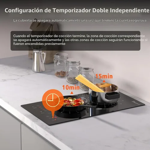 Vista 7 de 2 quemadores eléctrico estufa 110V enchufe portátil en 2000W