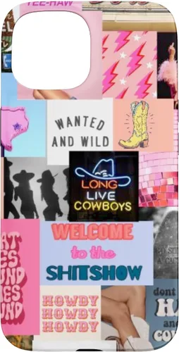 Vista 6 de Pink Western Indie Cowgirl Aesthetic Yeehaw Howdy Country - Carcasa para iPhone 17