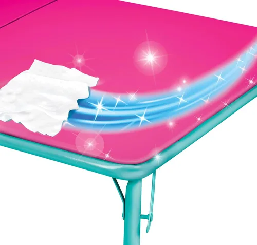 Vista 3 de Disney Encanto Juego de mesa y silla para niños: mesa de actividades plegable con 2 sillas para niños pequeños y niños de 3 a 7 años, marco de metal