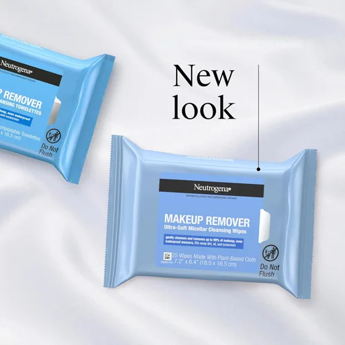 Vista 3 de Neutrogena Toallitas para quitar maquillaje, toallitas limpiadoras micelares ultra suaves diarias que eliminan suavemente el aceite y el maquillaje