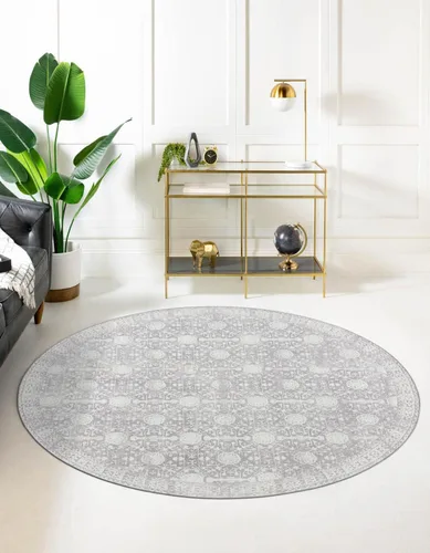 Vista 11 de Unique Loom Timeless Collection - Alfombra de área - Florencia (2' x 3' 1", rectangular, gris/marfil)