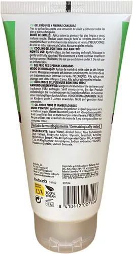 Vista 3 de Babaria Gel Hidratante Aloe Vera Pies Y Piernas 5.1 fl oz