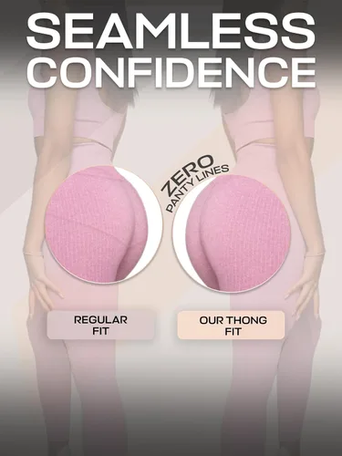 Vista 8 de Balanced Tech Ropa interior que absorbe la humedad para mujer, tangas de entrenamiento sin costuras, de secado rápido, tangas de viaje Paquete de 6