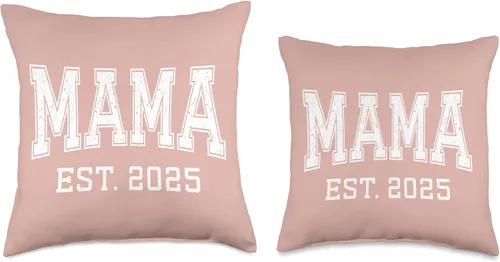 Vista 3 de Mama Est 2025 Custom Mom Personalized Mothers Day Customized Throw Pillow
