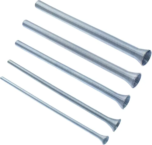 Vista 8 de Juego de 5 dobladores de tubos de resorte de 1/4 pulgadas, 5/16 pulgadas, 3/8 pulgadas, 1/2 pulgadas y 5/8 pulgadas para cobre, aluminio y acero