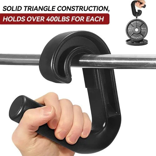 Vista 7 de Neutral Grip Pull Up Handles 45° - Angles 90 Grips for Relieve Wrist Stress - Non-Slip Pull Up Grips - for Pull-Ups Deadlifts - Fits Pull Up Bar