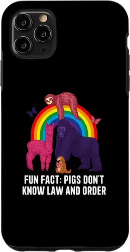 Vista 11 de iPhone 15 Pigs Dont Know Law and Order Funny Animal Pun Humor Case