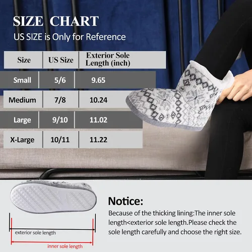 Vista 5 de Pantuflas de interior para mujer con parte superior de punto y lazo