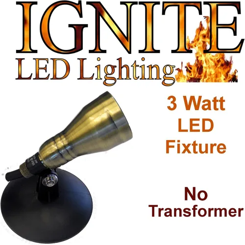 Vista 2 de Ignite Anjon Manufacturing ABLED3 - Foco LED de latón - 3 W con 3 LED