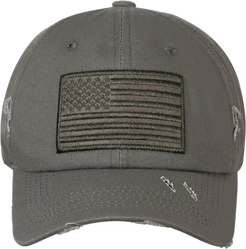 Vista 27 de IIN Gorra de béisbol con bandera estadounidense para hombres y mujeres, de perfil bajo, militar, militar, militar, para papá