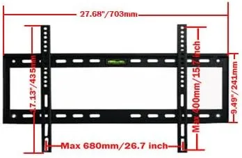 Vista 2 de VideoSecu Soporte de pared para TV Sony Bravia KDL-40XBR4 KDL-46XBR2 KDL-46XBR3 KDL-46S2000 KDL-46V2500 KDL-46W4150 KDL-46EX500 KDL-46EX400