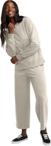 Vista 5 de Hanes Women's Originals French Terry, Lightweight Fleece Pullover Sweatshirt, Available in Plus