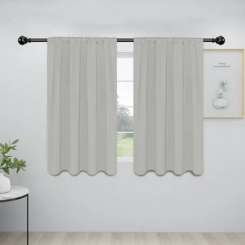 Vista 141 de Easy-Going - Cortinas opacas con bolsillo para varilla para dormitorio, cortinas de ventana para oscurecer la habitación para sala de estar