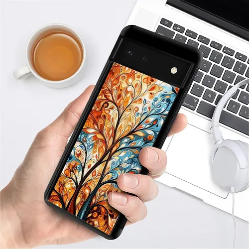 Vista 1945 de Compatible con Google Pixel 4A 5G Mobile Case Creative Acrylic Panel trasero Silicona Protección Grip especialmente diseñado para Google Pixel 4A 5G