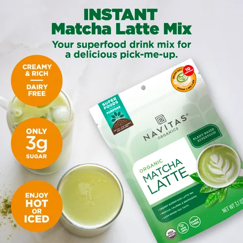 Vista 2 de LATTE MATCHA VERDE ORG