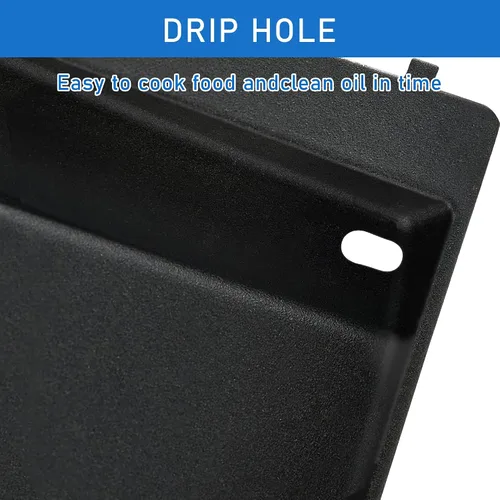 Vista 3 de 7658 Plancha de hierro fundido esmaltado para Weber Spirit 200/300, antiadherente de alta calidad fácil de limpiar, compatible con Spirit I/II