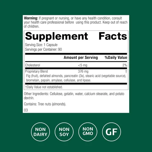 Vista 2 de Standard Process Multizyme - Suplemento de enzimas pancreáticas para apoyar la descomposición de proteínas, carbohidratos y grasas, soporte