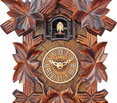 Vista 4 de Reloj de cuco de cuarzo - Las hojas tradicionales de vid AH 40/1 QM