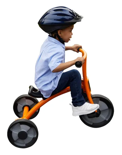 Vista 3 de Childcraft - Triciclo 1398980, altura del asiento de 12 pulgadas, naranja