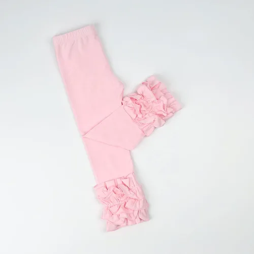Vista 35 de HOOLCHEAN Leggings de algodón con volantes para bebés y niñas pequeñas