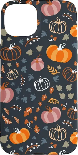 Vista 9 de Funda para iPhone 14 Pro Max Otoño Hojas Caídas Calabaza Cosecha de Especias Feliz Oto
