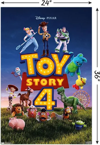 Vista 3 de 24X36 Disney Pixar Toy Story 4 - Una hoja