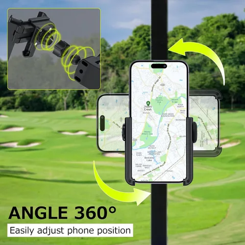 Vista 4 de BAYINBULAK Accesorios para soporte de teléfono para carrito de golf, negro