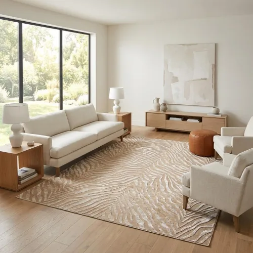 Vista 13 de Unique Loom Finsbury Collection - Alfombra de área Meghan (2 x 3 pies, rectangular, beige marfil)