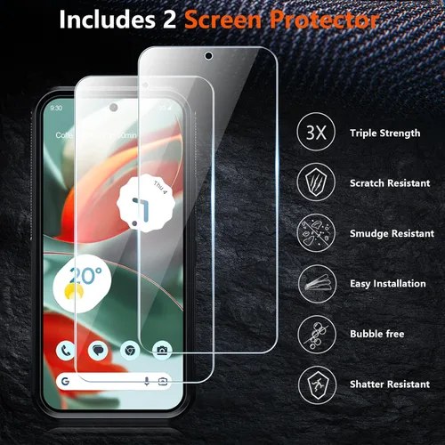 Vista 3 de Justcool Funda diseñada para Google Pixel 9 Pro XL, [protección contra caídas de grado militar de 10 pies] Funda resistente a prueba de golpes