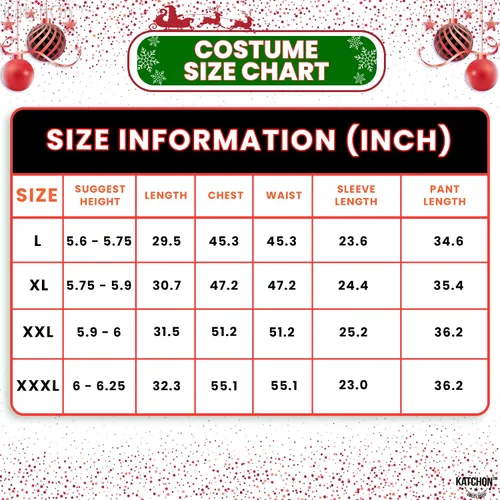 Vista 3 de KatchOn Traje de Papá Noel de terciopelo para adultos, 10 piezas, disfraz de Papá Noel para hombre, traje de Papá Noel, traje de Papá Noel