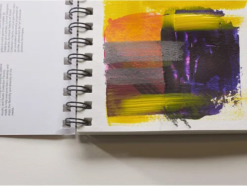 Vista 4 de Winsor & Newton Bloc de medios mixtos profesional, 7" x 10", 30 hojas, 250gsm, blanco