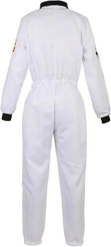 Vista 3 de frawirshau Women Astronaut Costume Adult Hallloween Cosplay Costumes Flight Jumpsuit Space Suit for Women