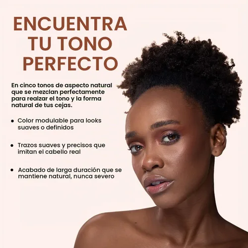 Vista 4 de Palladio Cosmetic Lápiz para cejas, Caoba
