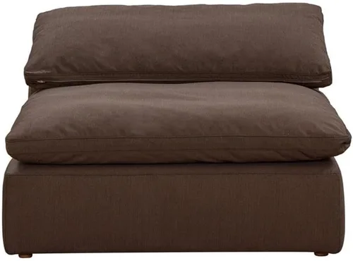 Vista 2 de Sunset Trading Contemporary Puff Collection - Silla cuadrada sin brazos de 44 pulgadas, sofá modular de rendimiento seccional, tela de rendimiento