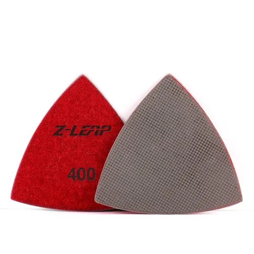 Vista 9 de Disco de lija de diamante triangular, discos de lija para moler piedra de vidrio cerámica de 3 "(80 mm) Mix Grit/8pcs