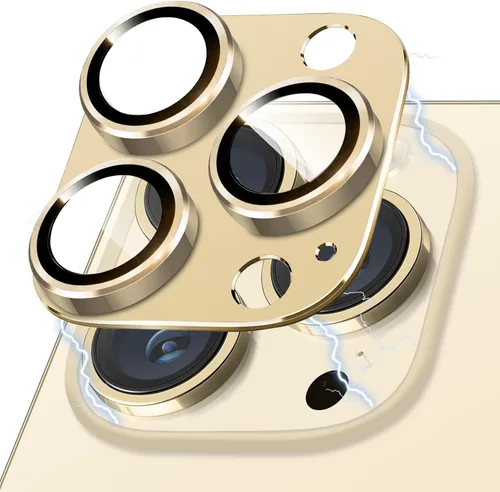 Vista 10 de Protector de Lente de Cámara para iPhone 14 / iPhone 14 Plus Película de Cubierta de Cámara de Metal, Vidrio Templado 9H, Antiarañazos, Compatible