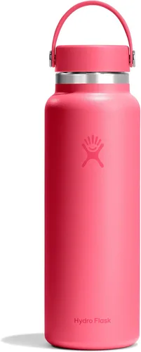 Vista 96 de Hydro Flask Botella de agua – Acero inoxidable aislado – Tapa flexible de boca ancha, antiderrames, a prueba de fugas y recargable en agave de 20
