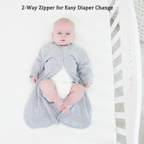 Vista 4 de Transition Swaddle - Saco de dormir para recién nacido de 0 a 3 meses, saco de dormir de transición con puños de manoplas, paquete de 2 sacos