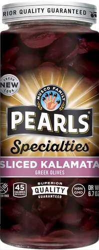 Vista 18 de Pearls Specialties - Aceitunas de reina griegas rellenas de queso azul, tarro de 6.7 onzas, paquete de 6, verificadas sin OMG, certificado Kosher