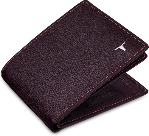 Vista 8 de Cartera de cuero Charlie para hombre, Marrón, Casual