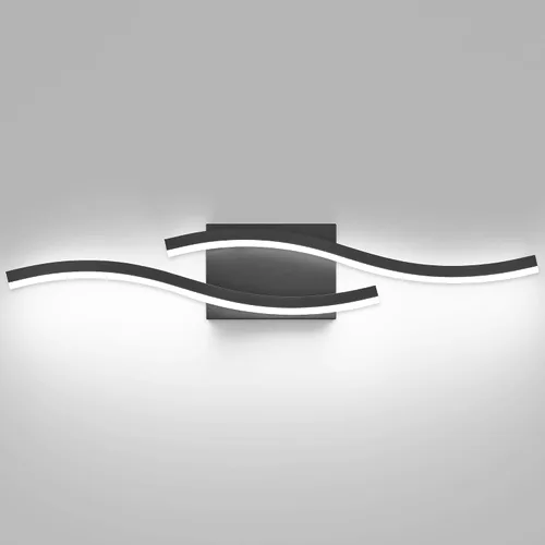 Vista 11 de PRESDE Lámpara LED de Tocador de Baño de 24", Moderna Luminaria de Barra de Pared Negra Sobre Espejo Regulable 3CCT