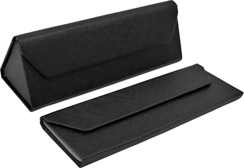 Vista 43 de Real Sic Funda para lentes de sol para hombres y mujeres, soporte magnético plegable para lentes de sol, inspirado en el color sólido