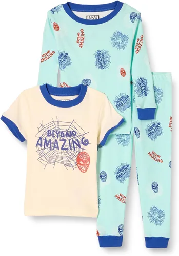 Vista 4 de Amazon Essentials Boys Snug-Fit Pajama Sleep Sets, 3-Piece