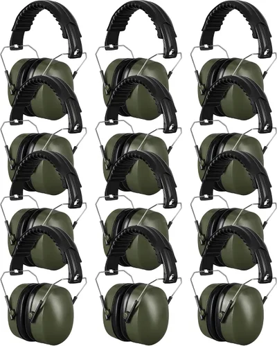 Vista 12 de Copkim Paquete de 12 orejeras de protección auditiva a granel NRR de 28 dB con reducción de ruido, orejeras de protección para los oídos