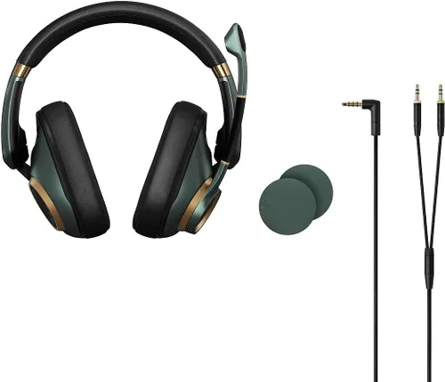 Vista 7 de EPOS Audio H6PRO - Auriculares acústicos cerrados para juegos (color verde carrera)