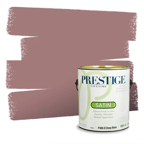 Vista 520 de Prestige Paints Pintura exterior e imprimación en uno, 1 galón, plano, coincidencia comparable de Valspar* Amber Rose*