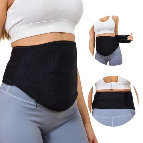Vista 2 de Cinturón de ostomía ajustable de 28 a 48 pulgadas para hombres y mujeres