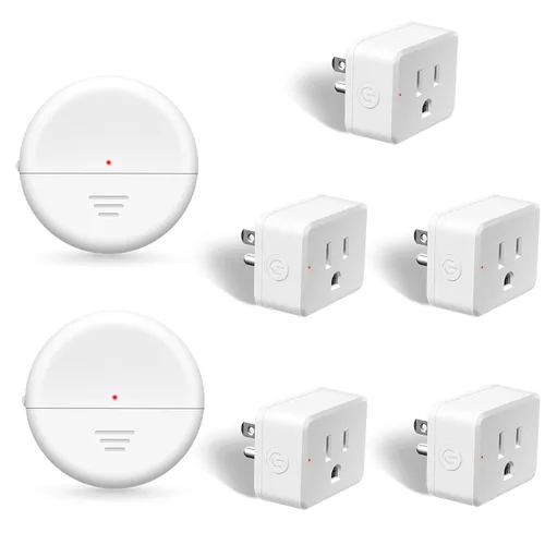 Vista 26 de NineLeaf - Enchufe de salida de control remoto, interruptor de luz de encendido y apagado inalámbrico desmontable 500FT Light Plug Decorator