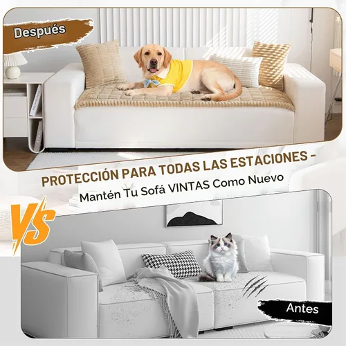 Vista 2 de OTOB Fundas de sofá para perros, lavables, antideslizantes, protector